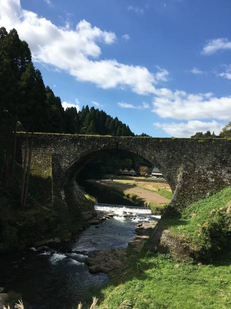 istock The front of Tsujunkyo bridge in Kumamoto 1283679136
