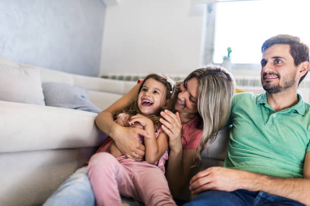 istock Happy family enjoying time together 1283681091