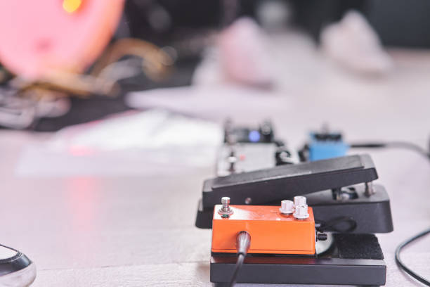 Guitar effects on the stage