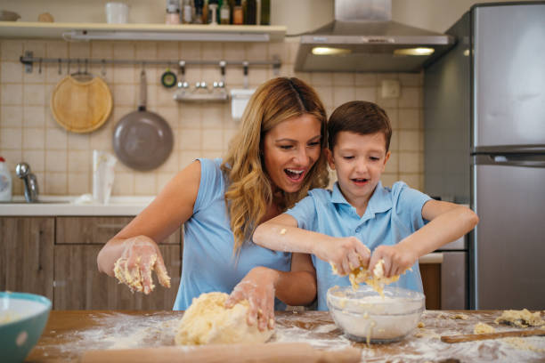 istock Family making cookies together 1283684058
