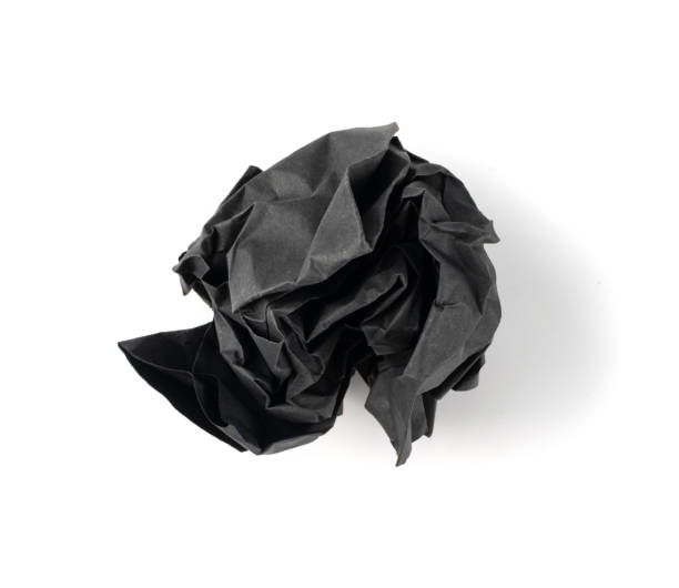 istock Crumpled Paper Ball Isolated on White background 1283685422