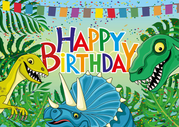 1,600+ Dinosaur Birthday Illustrations, Royalty-Free Vector Graphics ...