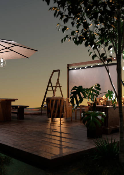 istock 3D illustration home theater 1283688080