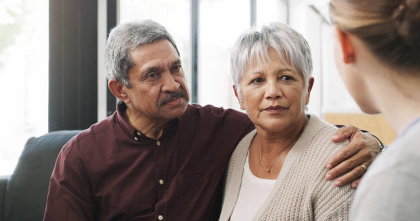 together through the good times and the bad - latin american and hispanic ethnicity senior adult mature adult couple imagens e fotografias de stock