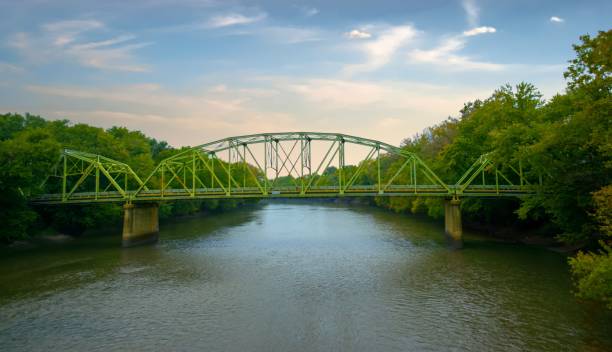 istock Iron Bridge over the Wabash River-Peru Indiana 1283694377
