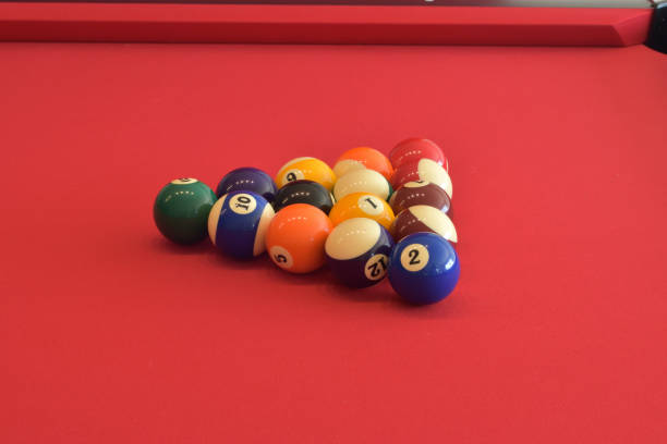 istock Perfect triangle for this triangle to be broken by the pool player 1283702762