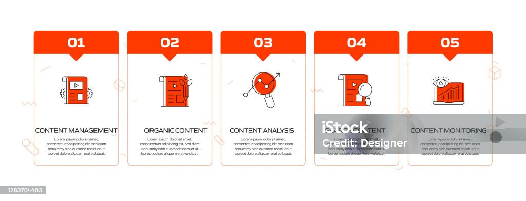 Content Marketing Related Process Infographic Template Process Timeline ...