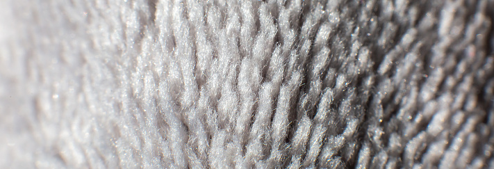 Close up photo of a shag carpet. Towel photo. Synthetic fur.