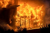 House Burns in California Wildfire