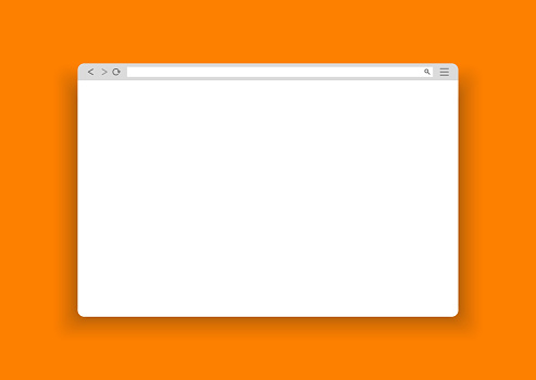 Web Simple Browser Window Simple Browser Window Flat Vector ...