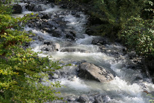 istock Little alpine river with clean water 1283706416