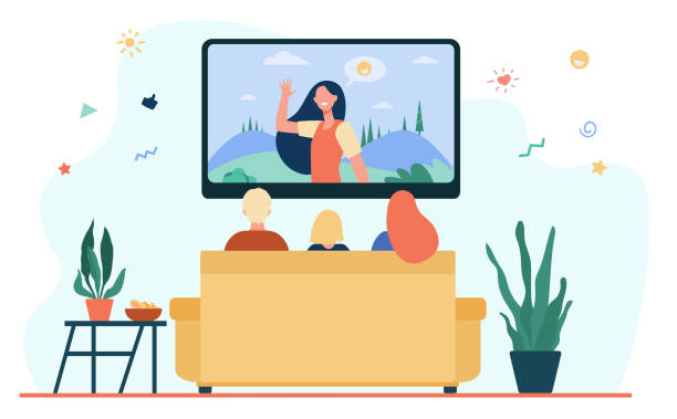 Ver La Tele Vectores Libres de Derechos - iStock Ver La Tele Vectores Libres de Derechos - iStock