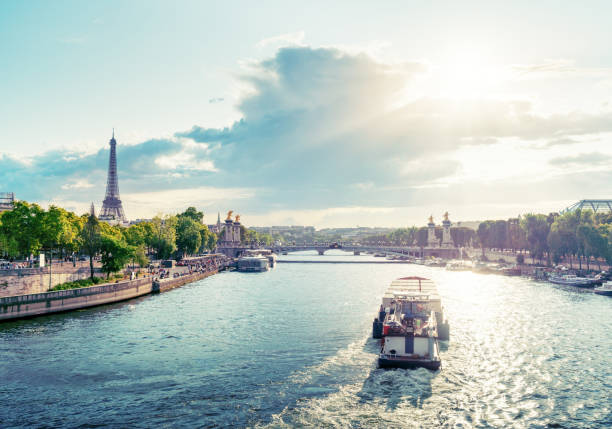 istock Alexander III bridge and Eiffel tower, Paris, France 1283707928
