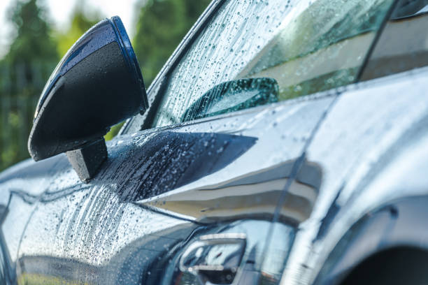 istock Wet Vehicle Body After Car Washing 1283713807