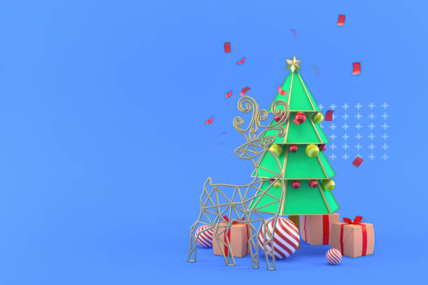 istock 3d illustration for new year holidays and Christmas 1283715214