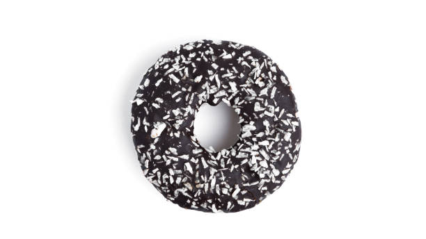 istock Donut on a white background. View from the top 1283717882