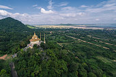 istock Kep Cambodia, Wat Samathi Pagoda Stupa in Krong Kaeb Asia Aerial Drone Photo 1283718056