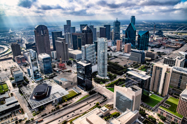 istock Downtown Dallas Cityscape Aerial 1283721090