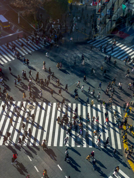 istock Busy Shibuya Pedestrian Crossing From Above 1283722773