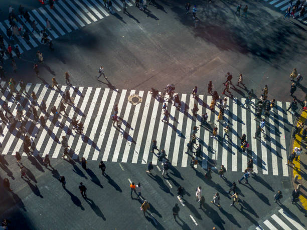 istock Busy Shibuya Pedestrian Crossing From Above 1283722954