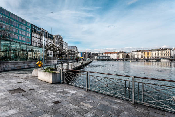 istock Ceneter Of Geneva And Arve River, Switzerland 1283722973