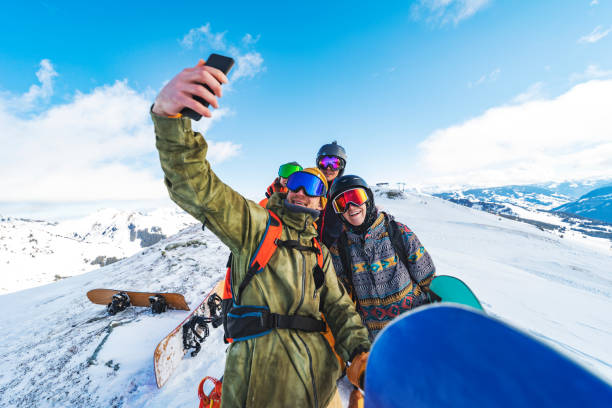 istock Winter holidays in ski resort 1283724439