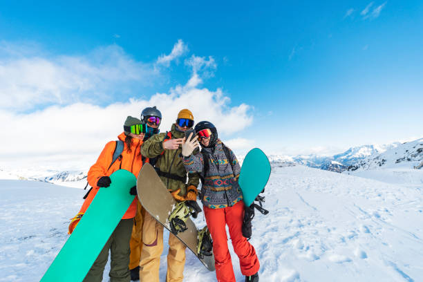 istock Winter holidays in ski resort 1283724471