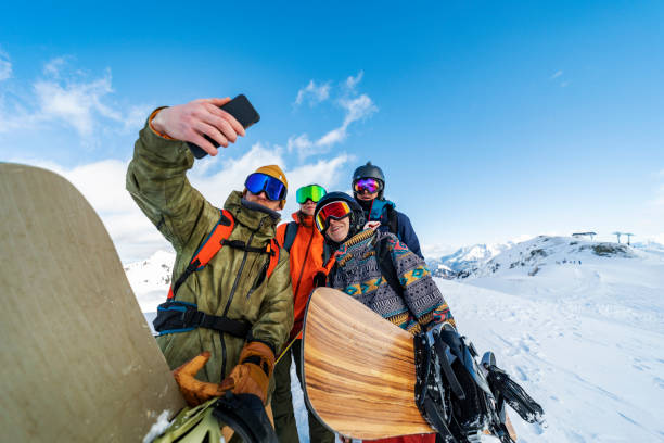 istock Winter holidays in ski resort 1283724477