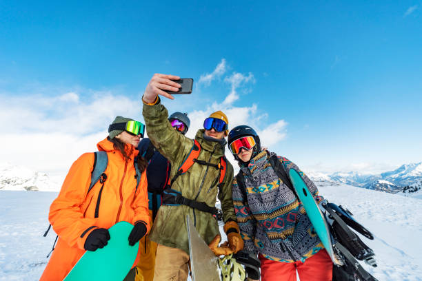 istock Winter holidays in ski resort 1283724478