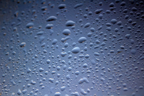 istock Water drops on the glass. 1283727394