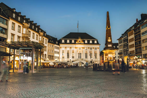 istock illuminated market square with old town hall in Bonn 1283733090