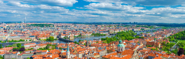 istock Panorama of Prague city historical centre 1283734705