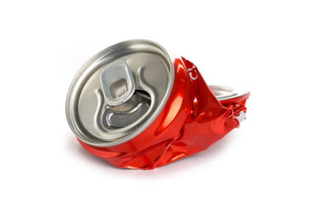 istock Crimped aluminum can isolated on white background 1283735984
