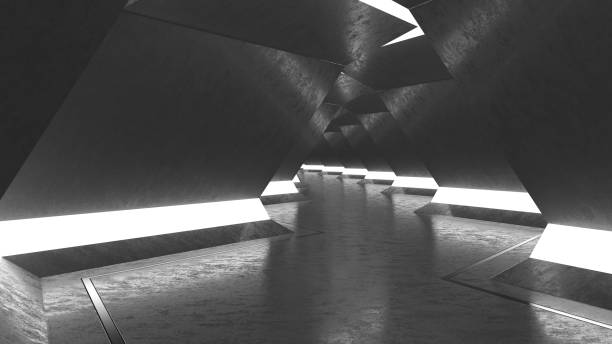 istock Futuristic Tunnel with Neon Lights 1283737325
