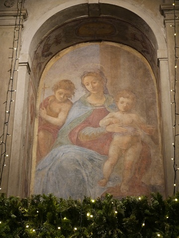 Fresco, Ponte Vecchio, Florence, Italy