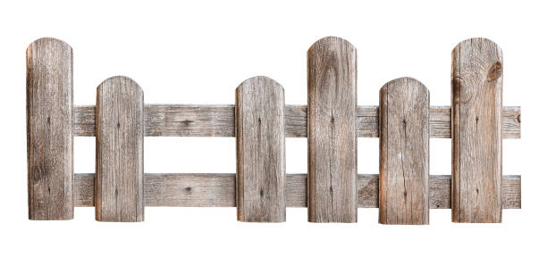 istock wooden fence isolated on a white background 1283741517