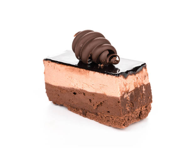 istock Piece of chocolate cake. 1283742684