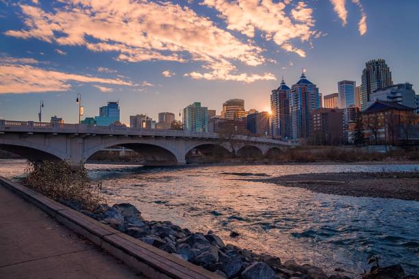 istock Morning Sky Over The Downtown Calgary River Valley 1283743483