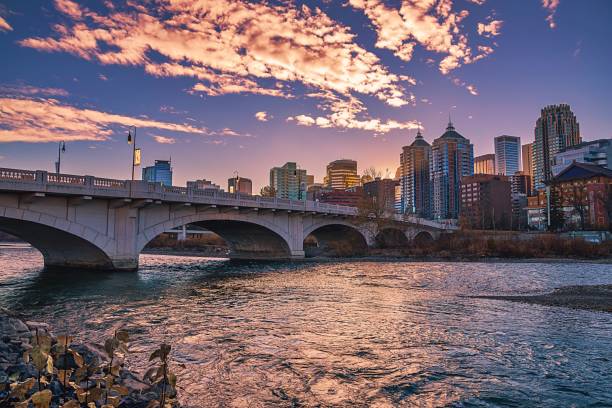 istock Morning Sky Over The Downtown Calgary River Valley 1283744036