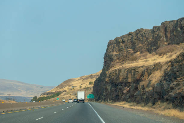 istock Freeway across the desert in east Oregon 1283744550