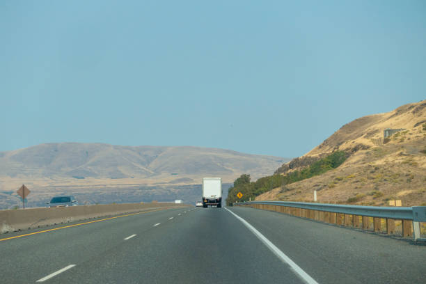 istock Freeway across the desert in east Oregon 1283744660