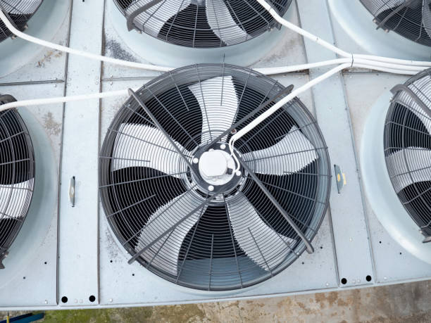 istock Ventilator cooler on biogas powerplant. Cogeneration unit 1283744845