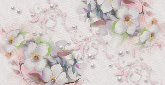 Elegance floral pattern. Texture can be used for wallpaper, pattern fills, web page background, surface textures.