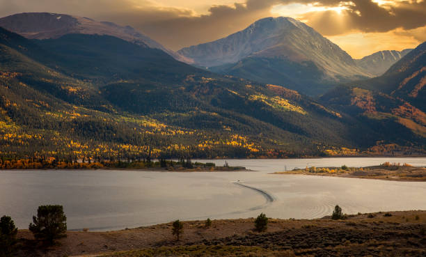 istock Sun Setting over Twin Lakes, Colorado 1283750732