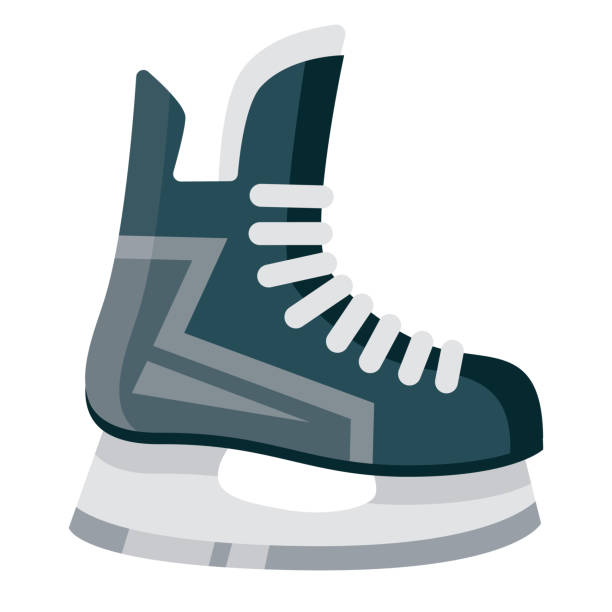 хоккей скейт значок на прозрачном фоне - ice hockey illustrations stock illustrations