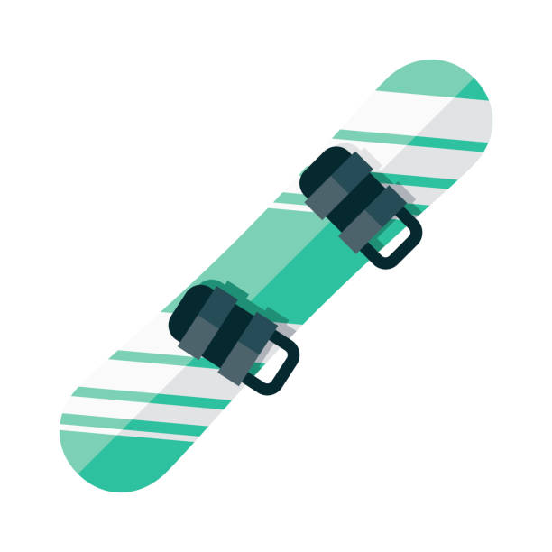 ikona snowboardu na przezroczystym tle - snowboard stock illustrations