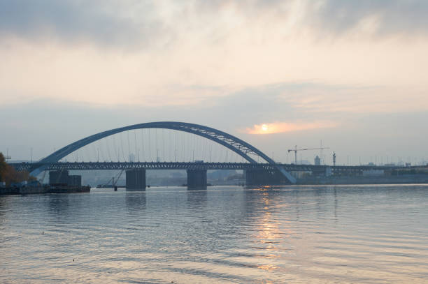istock Podilskyi Bridge Dnipro river Kyiv 1283753755
