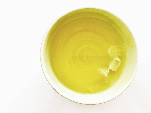 istock Iced Green Tea in a White Ceramic Bowl 1283753788