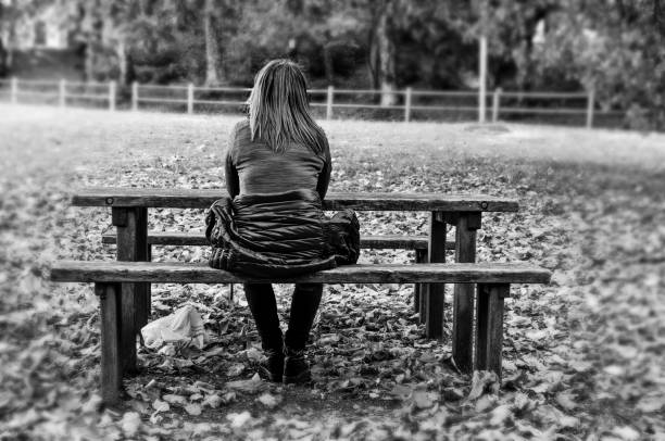 istock Woman on the wooden board 1283754459