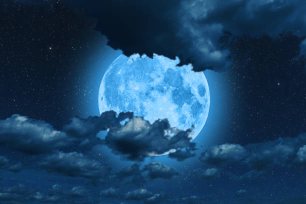 istock Blue sky with white clouds natural background 1283755291